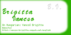 brigitta vancso business card